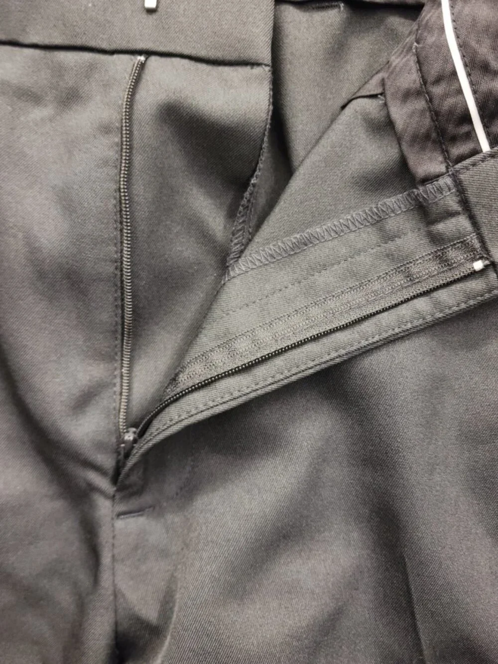 Haggar Slim Straight All Day Comfort Dress Pants Men 36x32 Dark Gray Charcoal - Picture 11 of 12